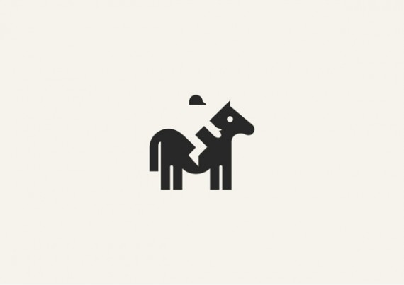 馬のシンプルロゴ