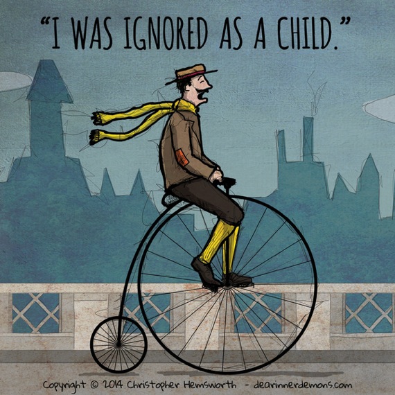 自転車に乗る人 子供のように無視された。